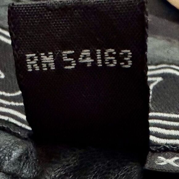 JLC Vintage Long Sleeve Black Leather Button Up Jacket. Outerwear. XL. - Picture 8 of 9